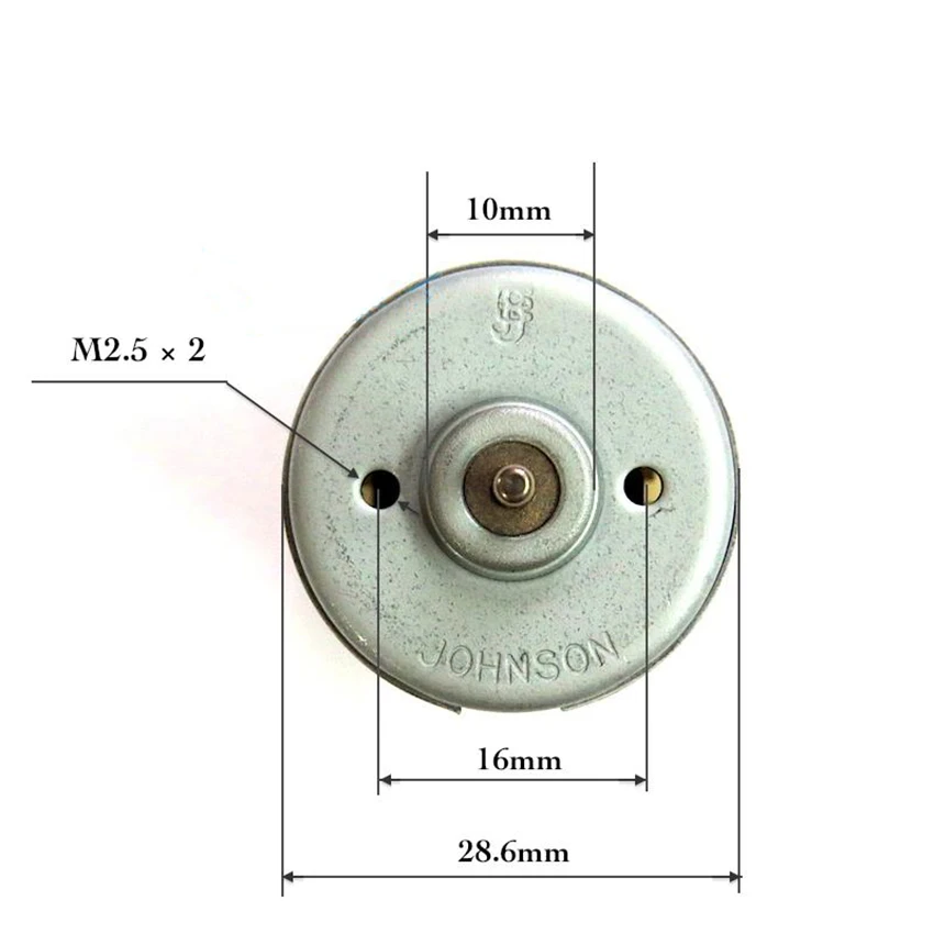 RS385 высокое высокомоментный электродвигательпостоянного тока 12В 10 Вт 11500 об/мин двойная; Высота голенища Скорость мотор с розеткой отверстие пистолета горячего воздуха вал двигателя диаметром 2,3 мм