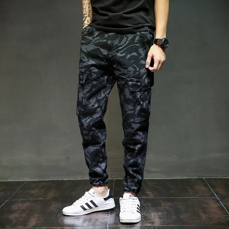 Fashion Streetwear Punk Style Men's Jeans Cotton Denim Casual Jogger Pants Navy Blue Army Pants Brand Designer Cargo Pants Men Fashion Streetwear Punk Style Men's Jeans Cotton Denim Casual Jogger Pants Navy Blue Army Pants Brand Designer Cargo Pants Men