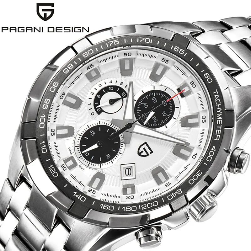 Men Luxury Watches 2017 Pagani Design Watch Full Steel Wrist Watches Sport Automatic Chronograph Classic Watch Reloj Hombre Men Luxury Watches 2017 Pagani Design Watch Full Steel Wrist Watches Sport Automatic Chronograph Classic Watch Reloj Hombre