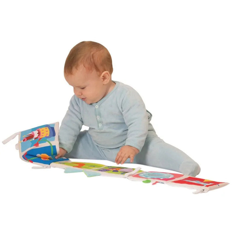  Baby Toys Kids Cloth Book Knowledge Around Multifunction Fun Double Colored Color Bed Cloth Book