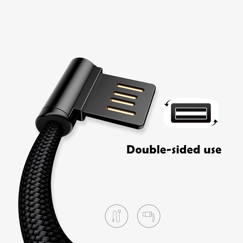 Byleen USB C линия 3 1 Быстрая зарядка 90 градусов L Тип шнур для передачи данных зарядное