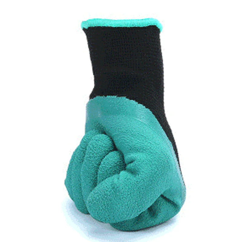 Защитные перчатки садовые перчатки резиновые TPR 1 пара термопластиковые строители рабочие напальчники из АБС-пластика бытовые перчатки для копания