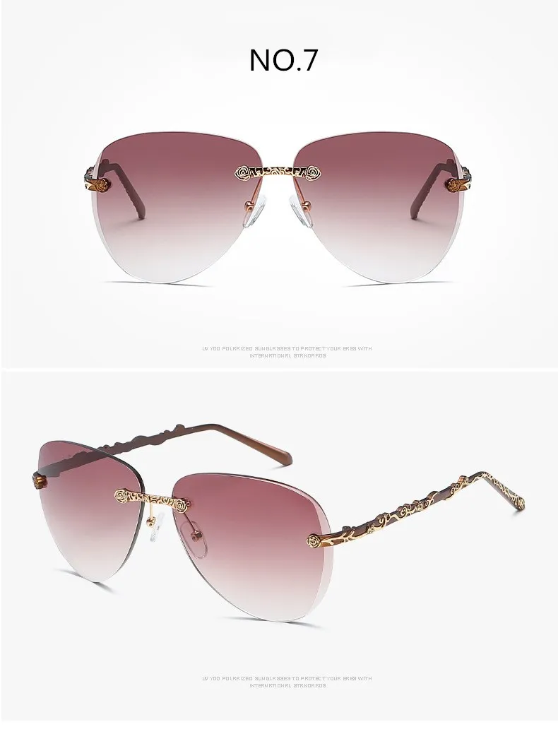 Прозрачные солнцезащитные очки для женщин, градиентные элегантные женские солнцезащитные очки без оправы, новые негабаритные солнцезащитные очки occhiali da sole donna