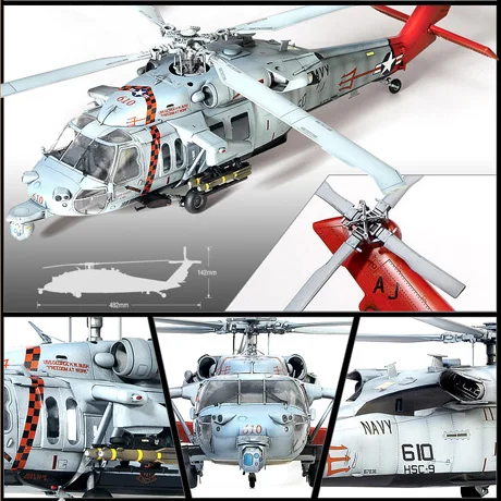 Сборная модель самолета Academy 12120 1/35 Американский USN MH-60S Seahawk вертолет