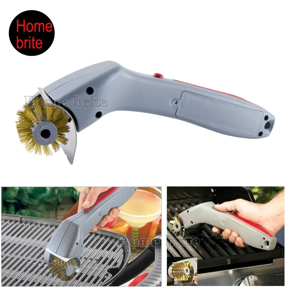 BBQ Grill Oven Automatic Cleaning Brush AA Battery Motorized Technology