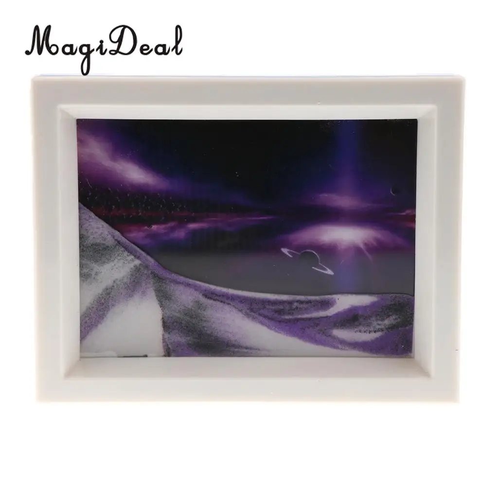 Floating Liquid Motion Timer Flowing Sand Drawing Psychedelic Starry Sky for Office Desk Tabletop Ornament Novelty Friends Gift
