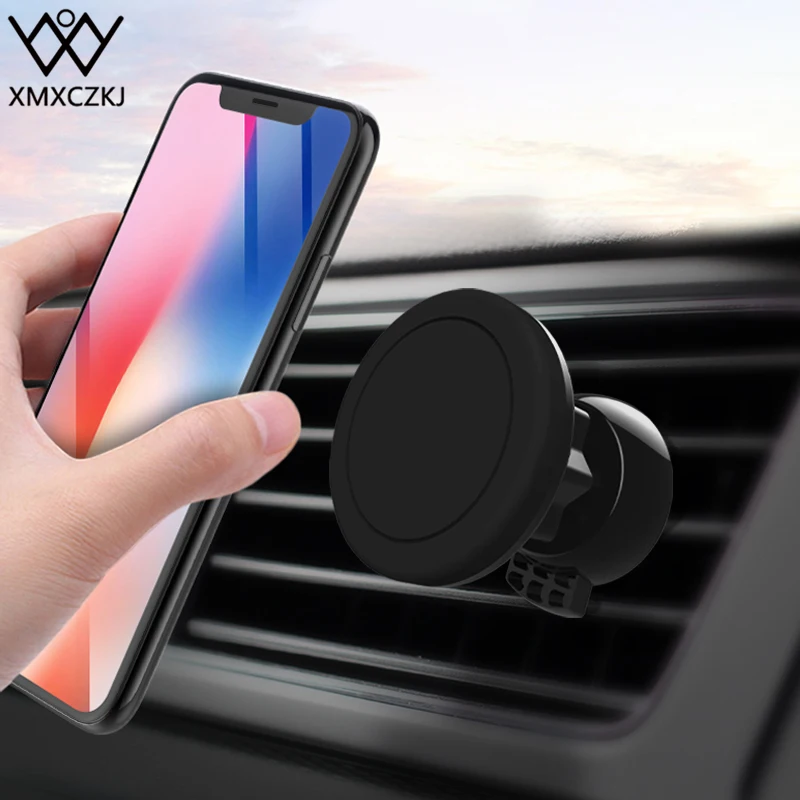 XMXCZKJ Magnetic Car Mobile Phone Holder Air Vent Mount Cellphone Accessories Stand For Xiaomi Support Auto Smartphone in Car