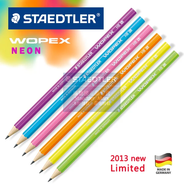 Staedtler Wopex Neon Pencil Eco Friendly Pencils Limited Edition 20pcs Lot Pencil Cartoon Pencil Stationerypencil Supplies Aliexpress