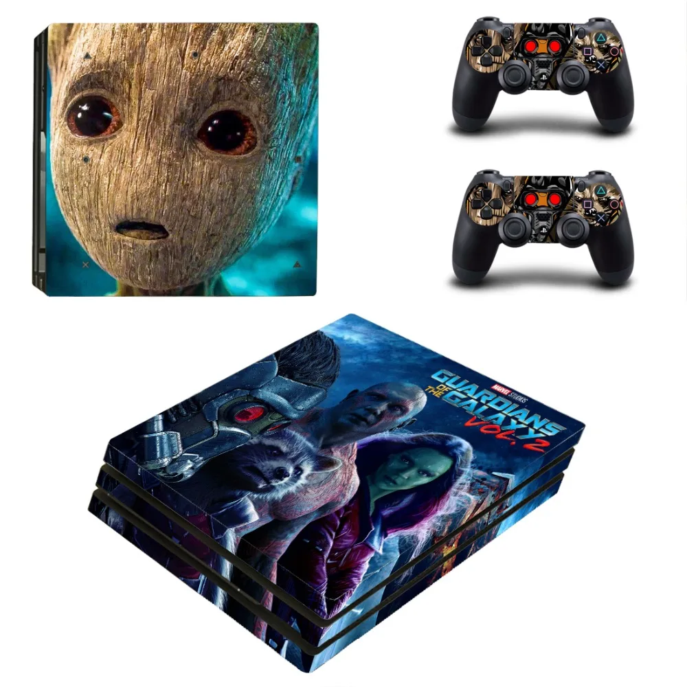 

Ps4 PRO Console Skin Guardians of the Galaxy Vol. 2 Decal Sticker + 2 Controller Skins Set