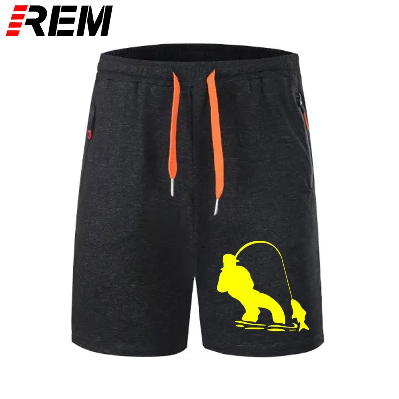 REM Аутентичные Короткие штаны ткань дизайн Swag Fly Fishinger Рыбак мужчины Али онлайн хорошие scanties трусики breechcloth - Цвет: black yellow