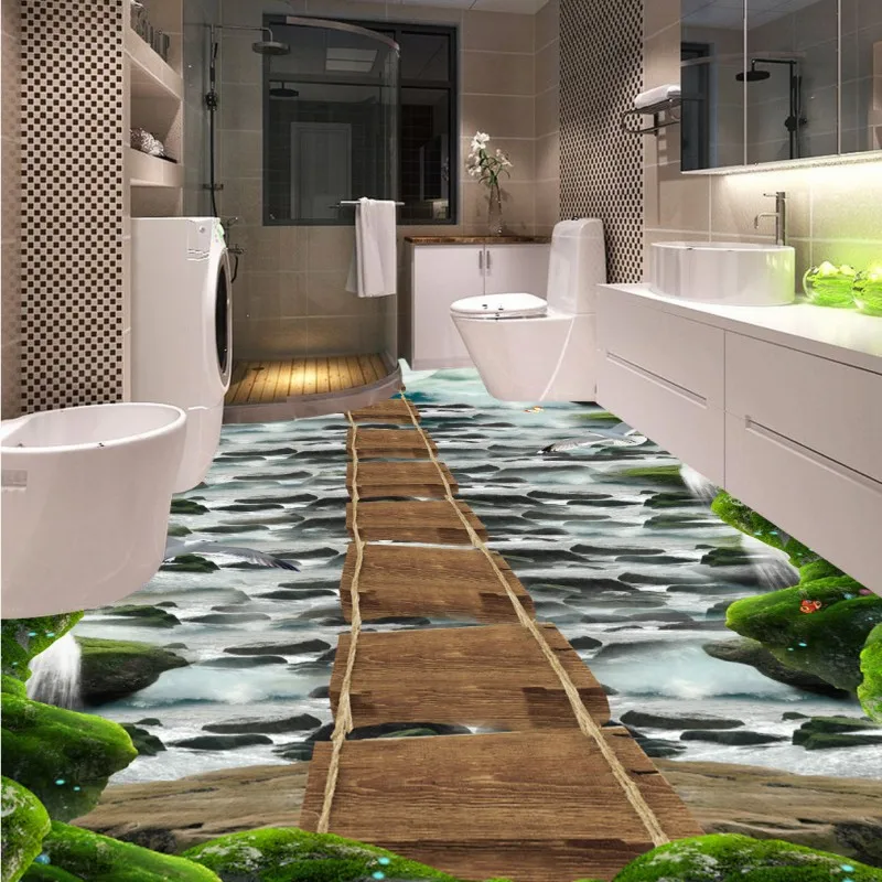 Ottieni online a basso prezzo pavimento in legno bagni aliexpress ... Pavimento creativo bagno