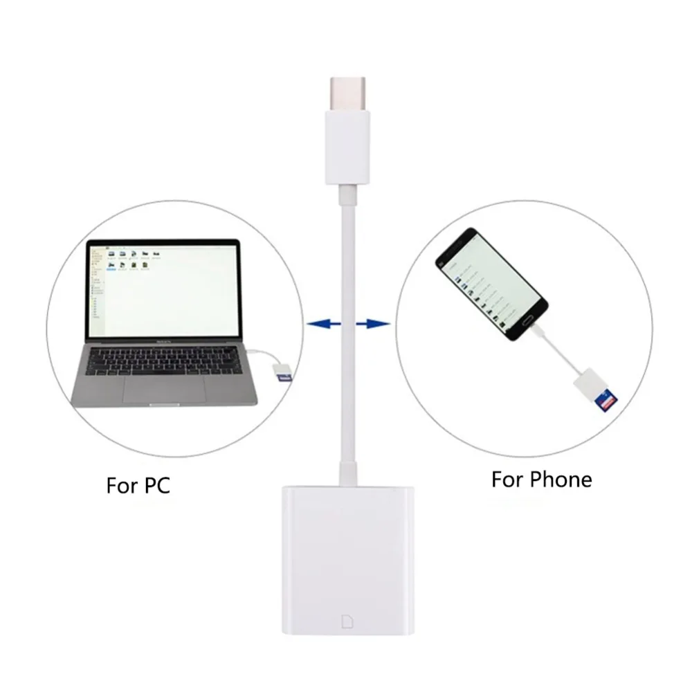 USB 3 1 Type C кардридер для SD OTG адаптер Mac Pro Phone Tablet #266414|Картридеры| |