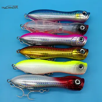 

TSURINOYA 2PCS/LOT 35g/125mm 6colors Popper Fishing Lure Isca De Pesca Strong Temptation Topwater hard lure