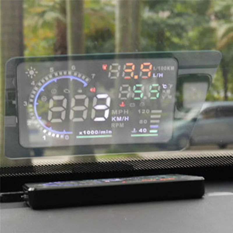 Новая Автомобильная светоотражающая пленка HUD система отображения показаний OBD II