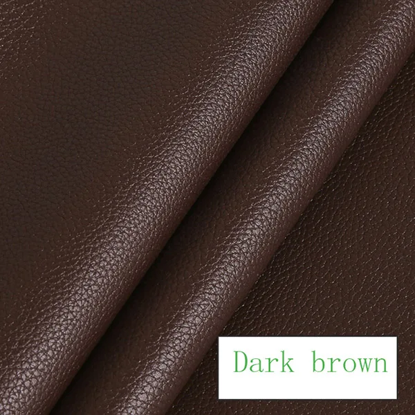 Кожа ткань использовать для мягкой сумки диван маленький интерьер автомобиля имитация l кожа 50 см x 70 см - Цвет: Dark brown