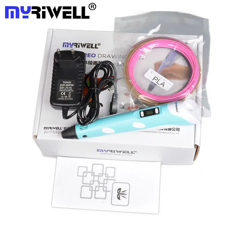 3D Ручка Myriwell 2 го поколения принтер для рисования волшебная ручка