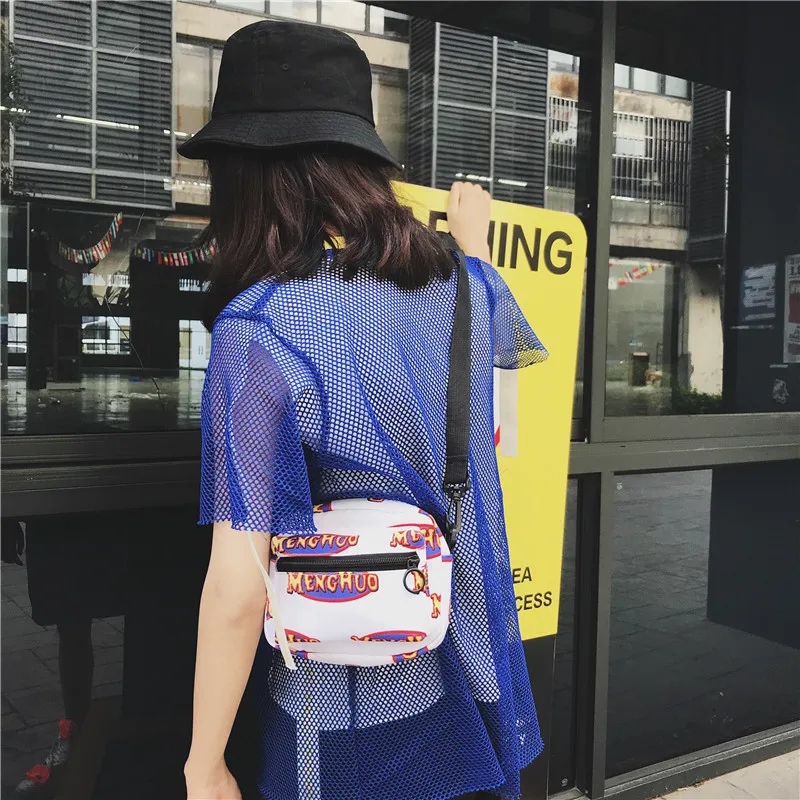 Menghuo Casual Letter Women Shoulder Bags Waterproof Nylon Female Handbags Girls Messenger Bags Small Crossbody Women Mini BagsIMG_6551