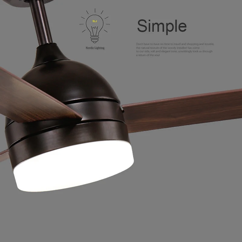 Us 204 52 19 Off Remote Controller Industrial Fan Led Classical Loft Modern Black White Scandinavian Design Ceiling Fan For Bedroom Living Room In