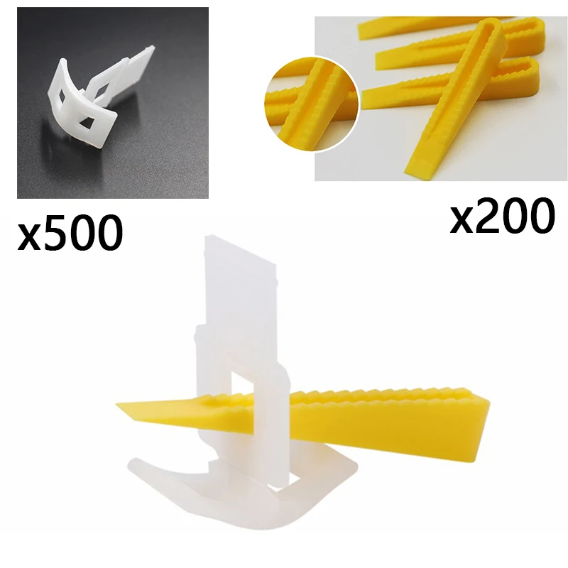 

Wedges Tile leveling system Ceramics Positioning Floor Base Hand pushers Plastic Construction Anti lippage Durable