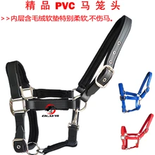 Повод ПВХ для лошади, флис внутри, 3,5 мм Толстая ПВХ лента, мягкая и удобная.(LT4007