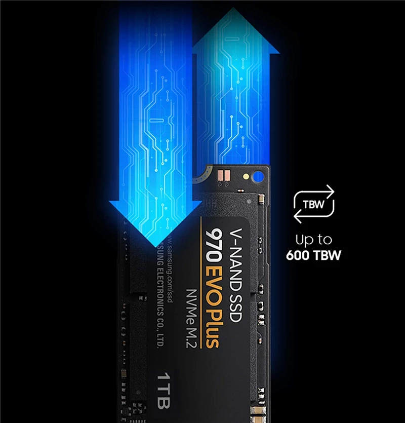 Samsung SSD 970 EVO Plus Series 1 ТБ NVMe M.2 2280 NVMe Внутренний твердотельный жесткий диск SSD PCIe 3,0x4, NVMe 1,3 Новинка