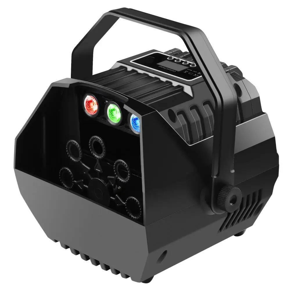

LED RGB Stage Effect Lights Automatic Bubble Machine Wireless Remote Control for disco DJ projector machine Party Decoration