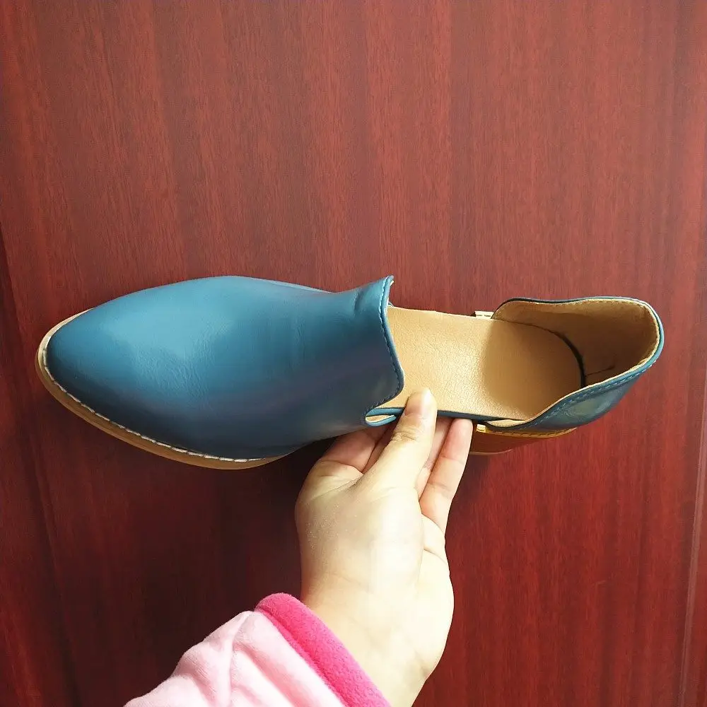 Г. Модная обувь женские весенние туфли с острым носком на низком квадратном каблуке, женские туфли-лодочки с вырезами, большие размеры 35-43, WSH3331