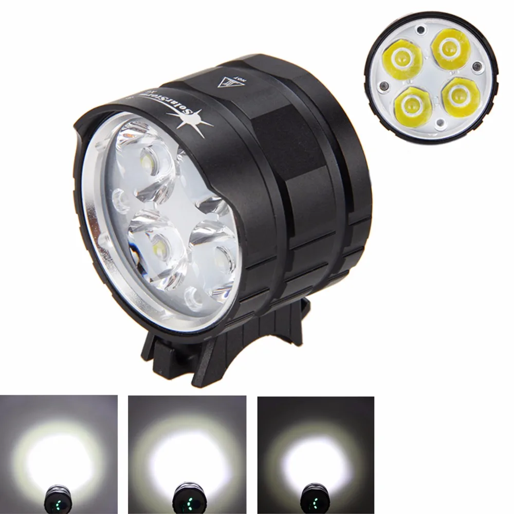 Flash Deal SolarStorm 8000LM 4x XML T6 LED Head Front Bike Lamp Bicycle light Cycling Lamp Flashlight Torch +6x18650 Battery+ Taillight 5
