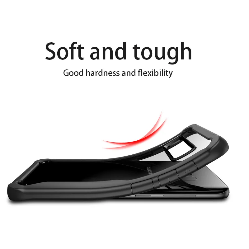 Модный чехол для Samsung Galaxy S9 Прозрачный ударопрочный A8 2018 оболочка S8 Plus