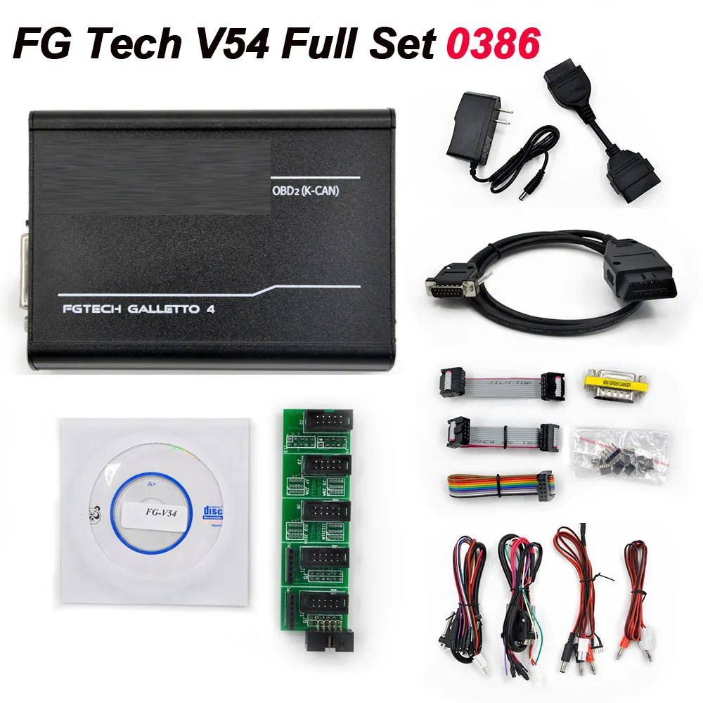 Fgtech Galletto V54 мастер Fgtech 0475 0386 Galletto V54 VD300 Поддержка BDM KESS KTAG без ограничений obd2 автомобильный ЭБУ чип инструмент для тюнинга - Цвет: FG Tech 0386