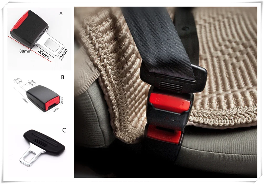 Car seat belt Lock plug extension joint universal buckle head for Honda Sports Ridgeline NeuV S660 Project D M