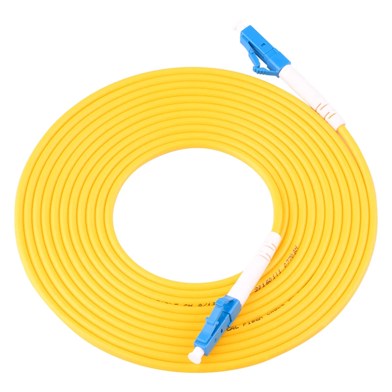 10 шт./пакет LC UPC 3 м симплексный режим волоконно-оптический кабель для коммутационных шнуров LC UPC 3,0 мм FTTH Оптическое волокно гибкий кабель