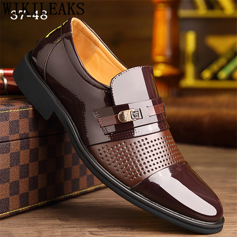 Официальная обувь; классические мужские туфли из лакированной кожи; coiffeur; офисные туфли; Мужские Элегантные Роскошные брендовые туфли; chaussure homme ayakkabi
