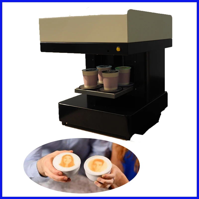 US $1.150.00 600600dpi 4 Cup coffee printer selfie coffee printer maker machine