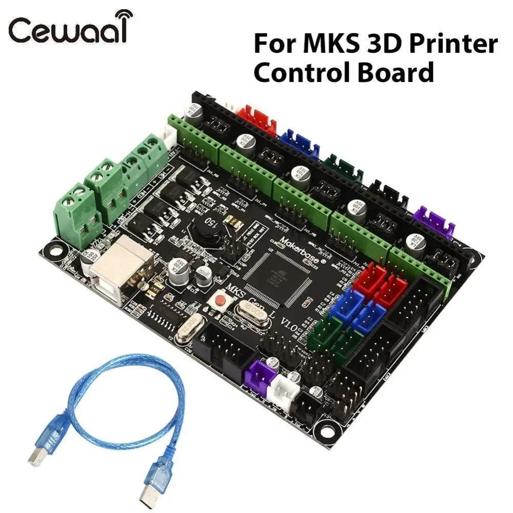 

Durable 3D Printer Integrated 3D Printer Control Board Replace for Ramp 1.4 MKS GEN V1.0 Printer Accessory