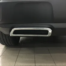 Для peugeot 3008 5008 автомобильный Стайлинг наружный ABS хром задний выхлопной глушитель наклейка крышка 2 шт