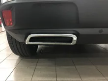 Для peugeot 3008 5008 2017 2018 стайлинга автомобилей Экстерьер ABS Chrome сзади глушитель Конец трубы Стикеры крышка 2 шт.