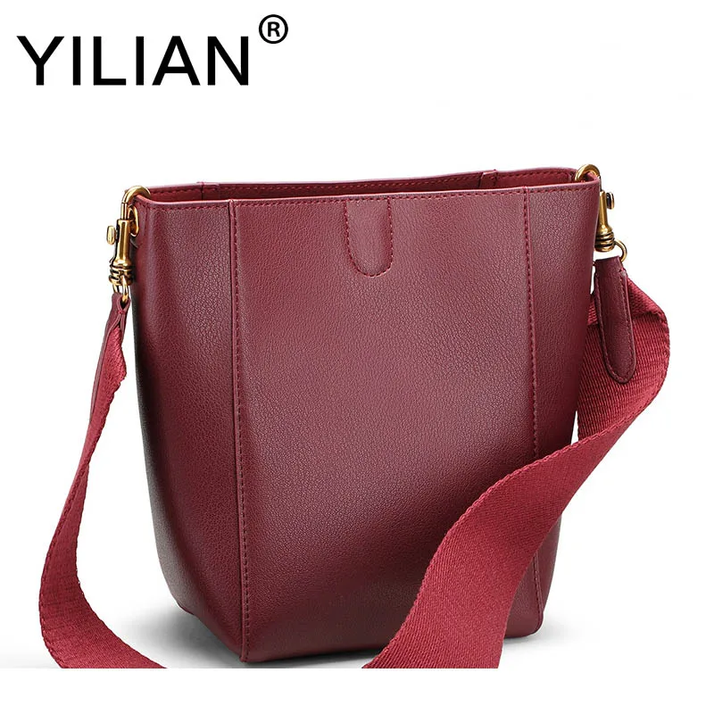 women shoulder bag genuine leather famous brands high quality large capacity women crossbody bags female shoulder Bucket bag