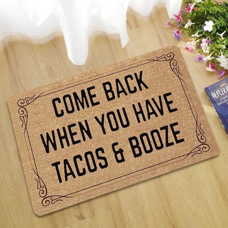 Home Garden Welcome Floor Mats Entrance Rubber Doormat Kitchen