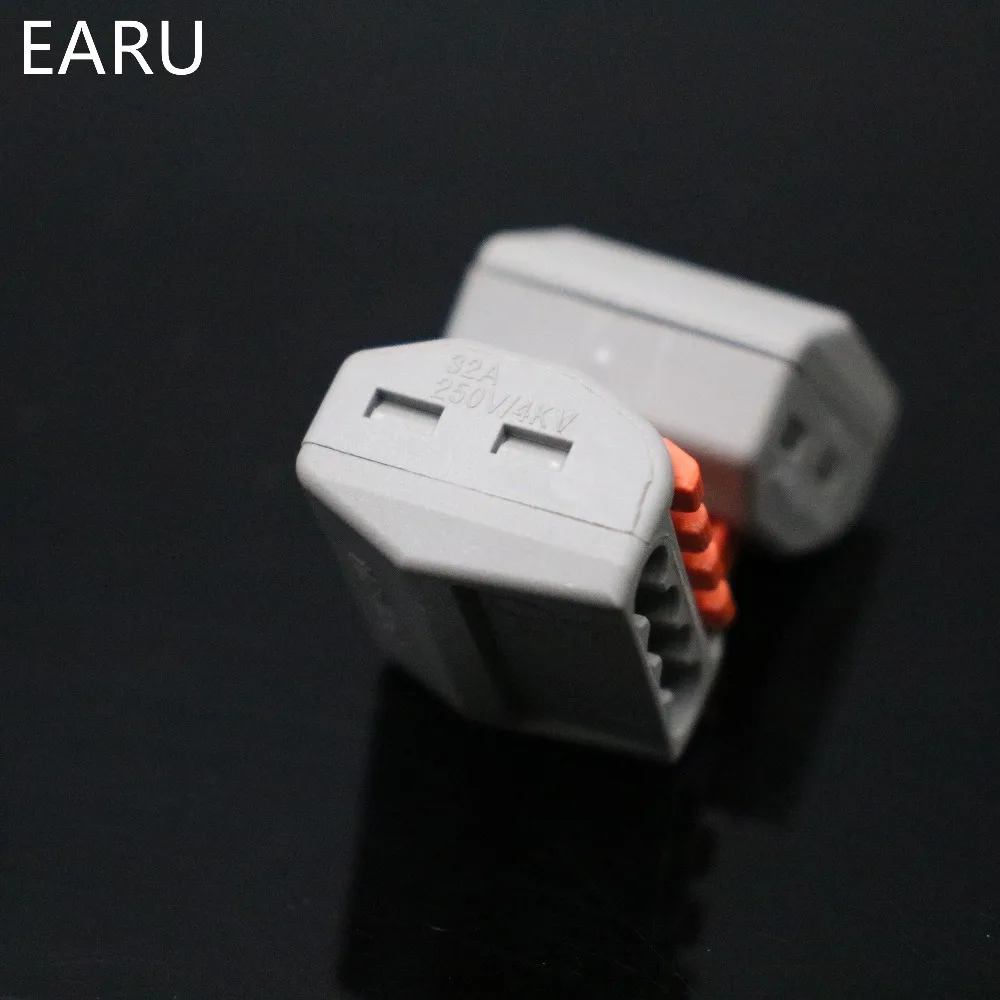 10 шт. Универсальные Компактные соединители для проводки 4 контакта|4 pin connectors wire|4