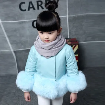 

New Long sleeve leather jackets kids clothing PU children's baby girls pink coat jackets High quality kids Faux Fur clothes