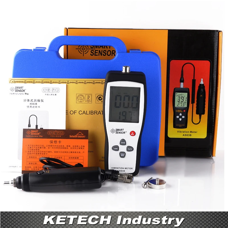 

AS63B Handheld Portable Split Type Vibration Meter 10HZ~1KHZ