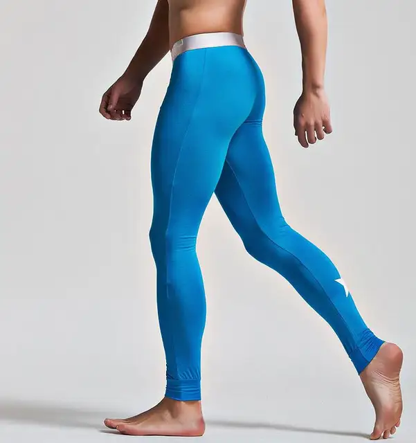 Mens Leggings Sports Tights, BJJ Grappling Spats, Pro Wrestling