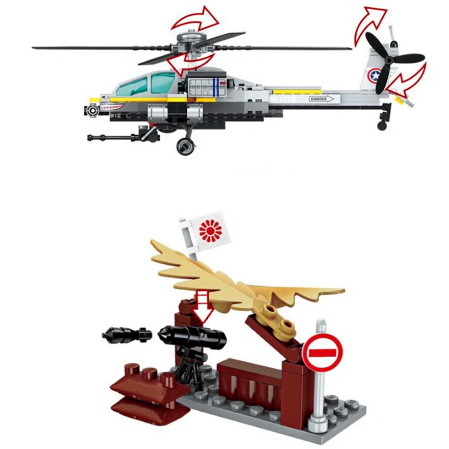 1719 280P Military Helicopter Constructor Model Kit Blocks Compatible LEGO Bricks Toys for Boys Girls Children Modeling 1719 280P Military Helicopter Constructor Model Kit Blocks Compatible LEGO Bricks Toys for Boys Girls Children Modeling