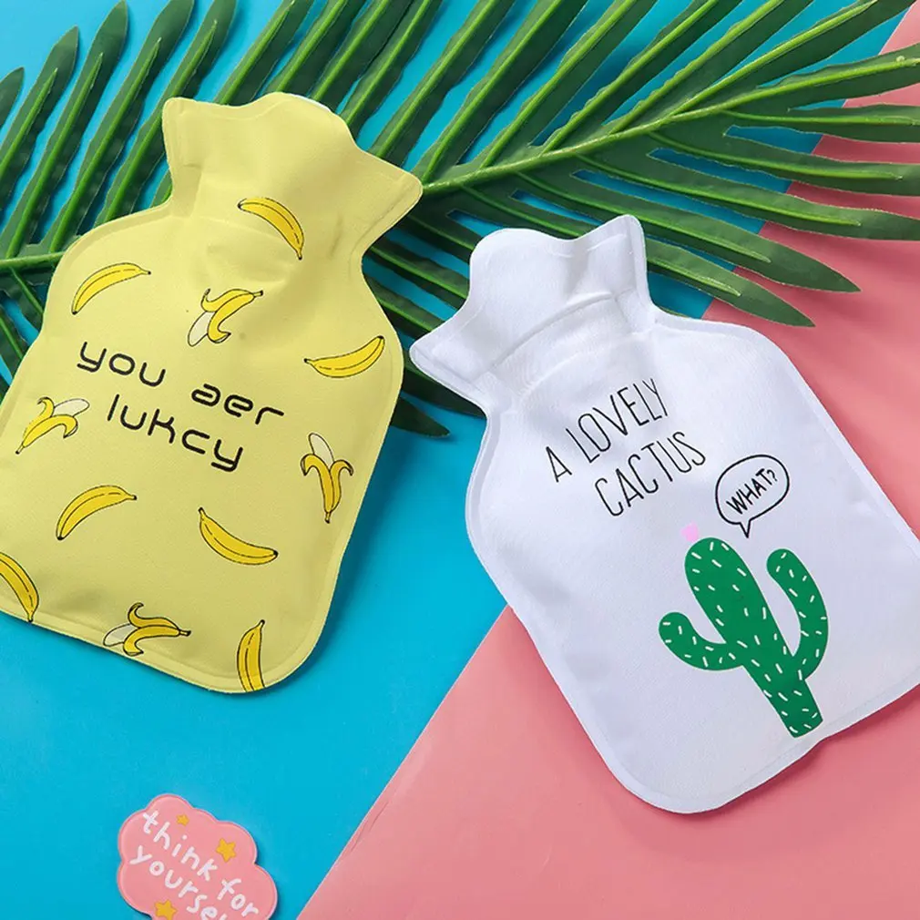 

Cartoon Hand Po Warm Water Bottle Cute Mini Hot Water Bottles Small Portable Hand Warmer Water Injection Storage Bag Tools