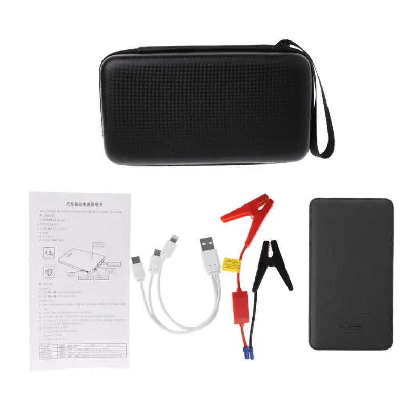 12V Portable LED Car Jump Starter Battery Charger Booster Emergency Power Bank