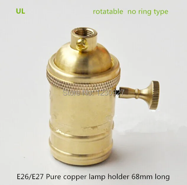 pure-copper-68mm-long-e26-e27-lamp-holder-no-ring-knob-wick-device-e27-socket-chandelier-led-light-bulb-lamp-base