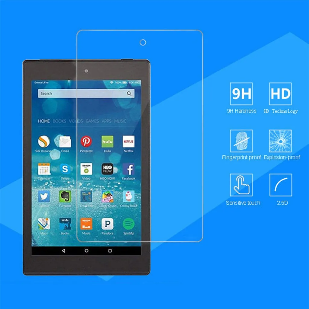 Защитная пленка для экрана из закаленного стекла Flim для Amazon All-New Fire 7 Tablet анти-ударная пленка твердость 8-9 H