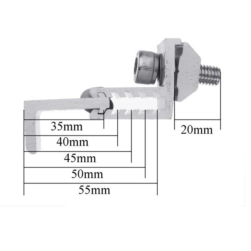 Солнечная скобы для крепления панели фотогальваническая Поддержка 35 мм до 50 мм Одиночная нержавеющая сталь Солнечная система аксессуары