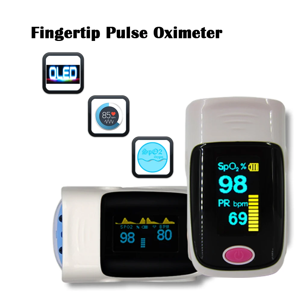 

20 pieces/lot!!! 5 color OLED display Fingertip Pulse Oximeter, Blood Oxygen SpO2 saturation pulsioximetro monitor+Alarm set